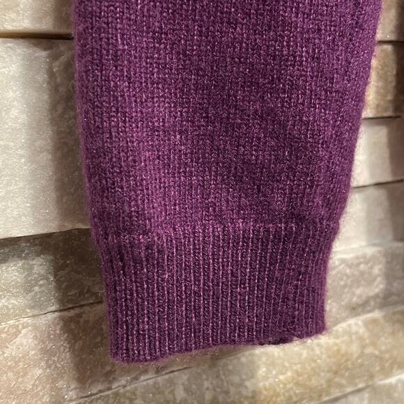 Pure Collection M Purple Cardigan | 100% Cashmere, Jewel Tone, Retail $300 - Picture 7 of 8